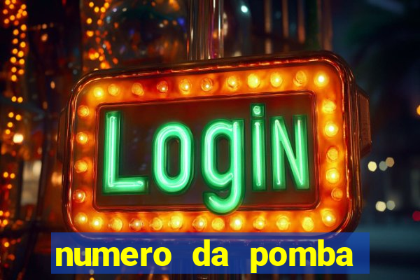 numero da pomba jogo do bicho